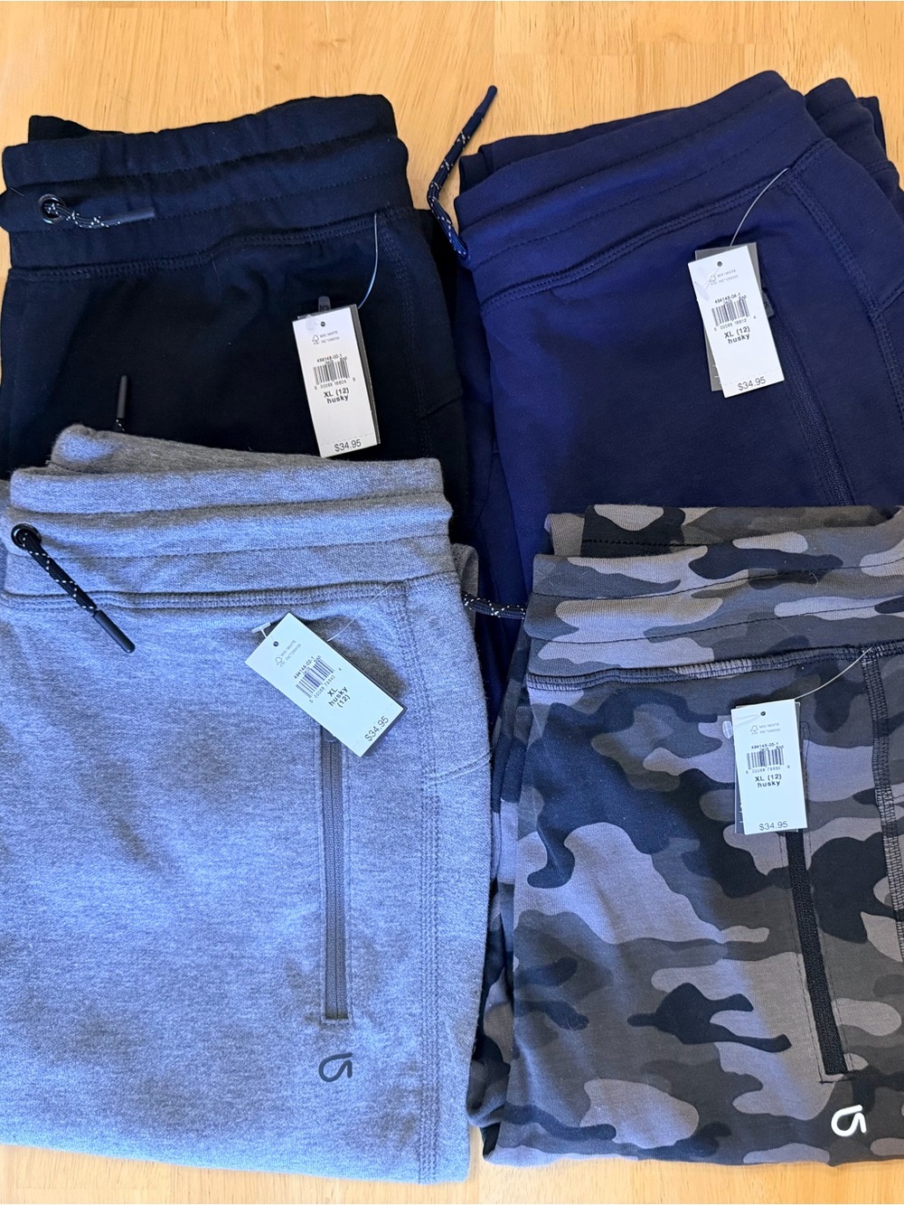 Kids GAP Jogger Pants - Gray, Navy, Black, Camo